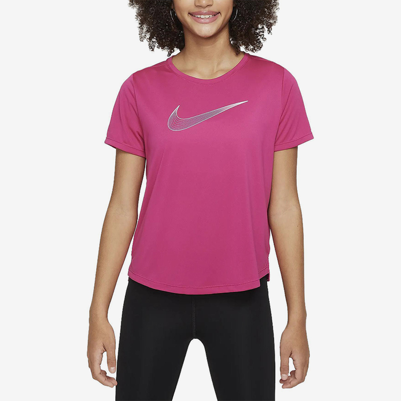 Nike/耐克正品2025大童印花圆领套头透气运动休闲短袖DD7639-615