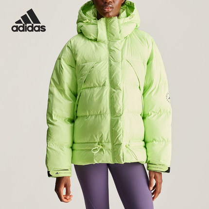 Adidas/阿迪达斯正品新款女士时尚保暖宽松面包棉服IW3845