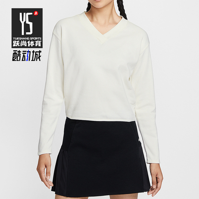Nike/耐克正品2025秋季款女士运动V领套头高尔夫上衣IH1946-133