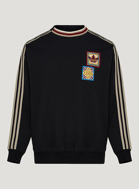 Adidas/阿迪达斯正品三叶草男女透气圆领新年款运动卫衣KU1422