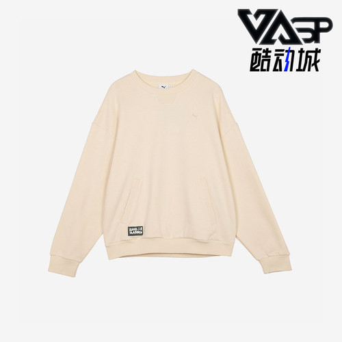 Puma/彪马正品CLASSICS男女加绒保暖圆领运动卫衣631531-87