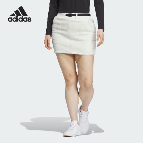 Adidas/阿迪达斯正品高尔夫仿羊羔绒加厚女士运动短裙HY0872