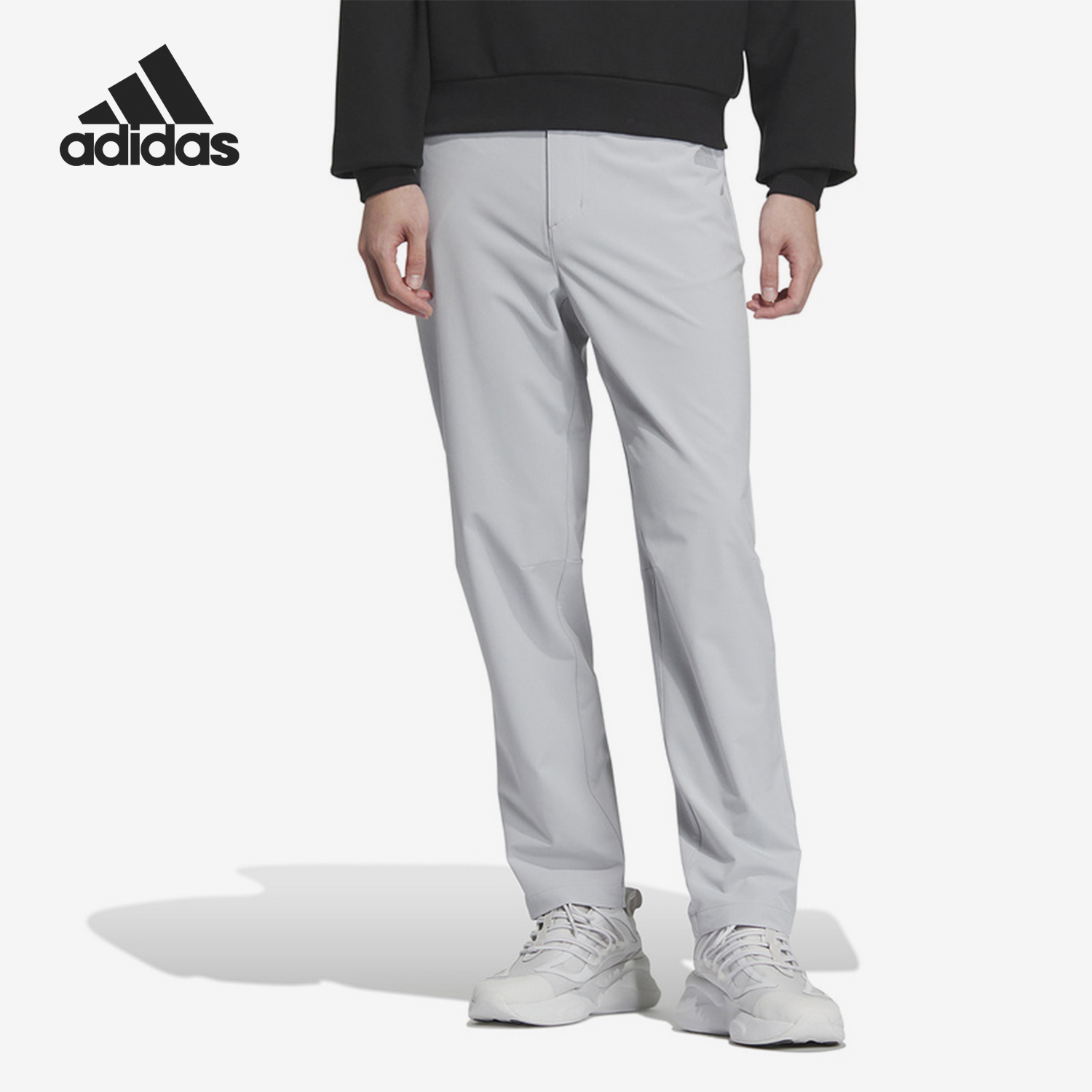 阿迪达斯男士运动休闲直筒长裤