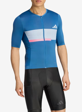 Adidas/阿迪达斯正品男士吸湿排汗轻盈透气运动骑行服JZ6772