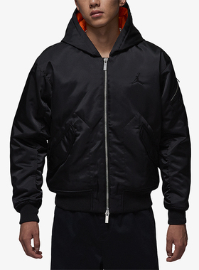 Nike/耐克正品JORDAN男士拉链宽松运动经典梭织棉服HV0541-010