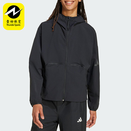 Adidas/阿迪达斯正品MYSHELTER男士休闲梭织连帽运动外套JM3936