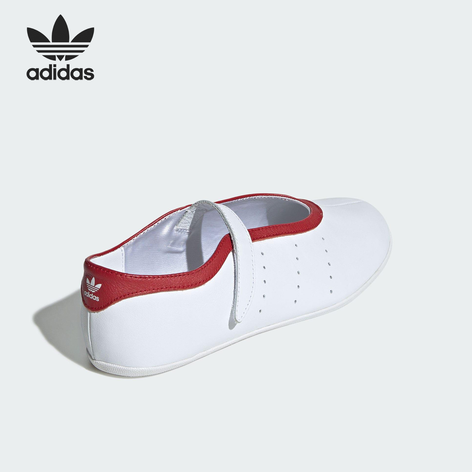 Adidas/阿迪达斯官方正品三叶草女士透气简约魔术贴休闲鞋JQ6940