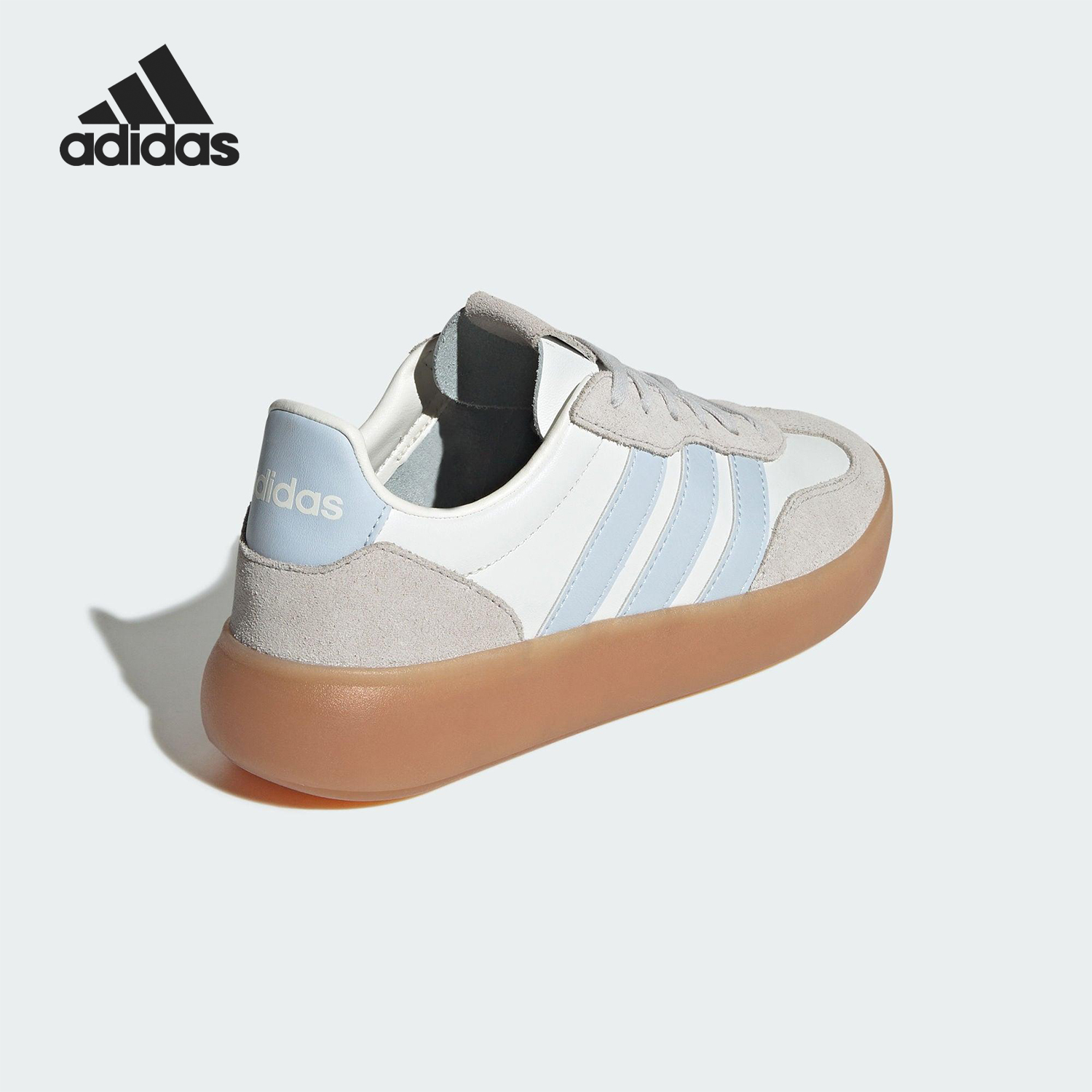 Adidas/阿迪达斯官方正品DECODE LUX女士皮革休闲轻便板鞋JR3532