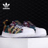节限定三叶草婴童贝壳头休闲鞋 当季 FV7771 阿迪达斯正品 Adidas
