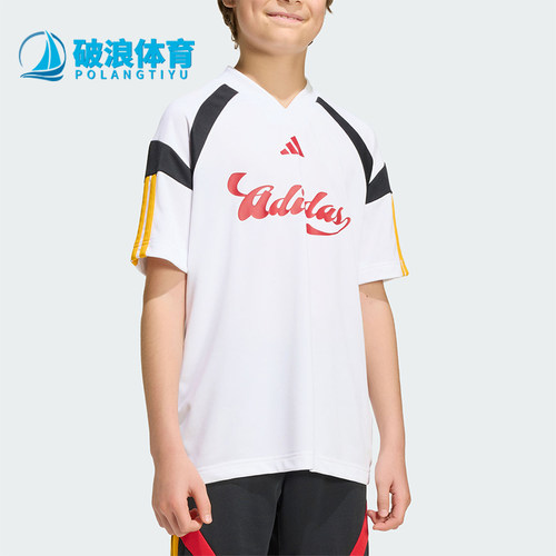 Adidas/阿迪达斯正品夏季大童经典透气运动日常休闲短袖T恤KH3799