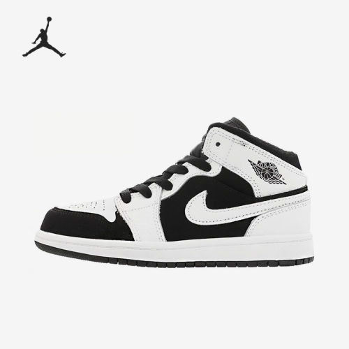 Nike耐克正品Air Jordan 1小童中帮熊猫运动休闲篮球鞋640734-113