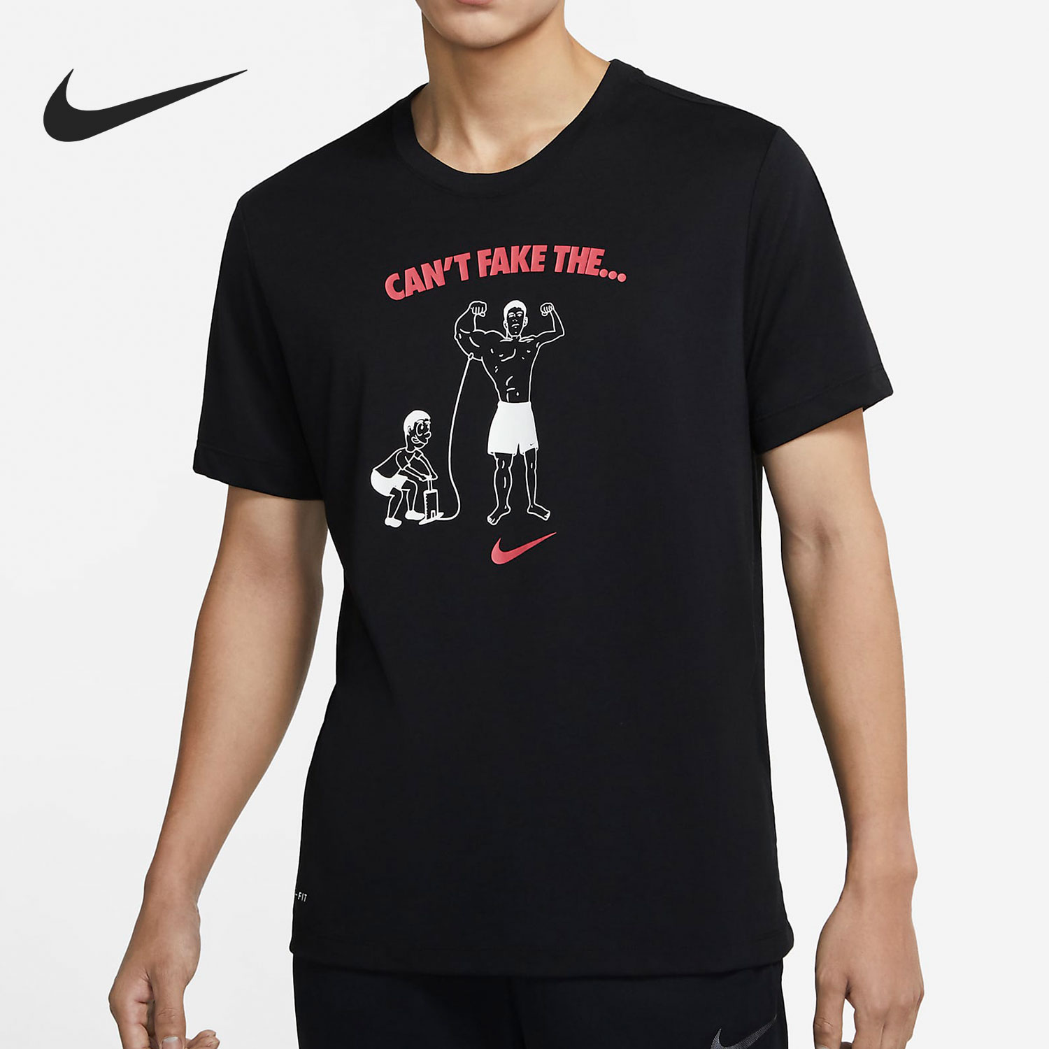 Nike/耐克正品新款男子吸汗休闲运动训练短袖T恤 DA1582-010