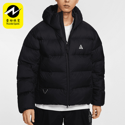 耐克男士宽松连帽棉服