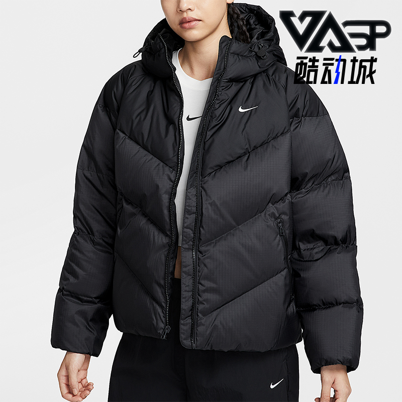 Nike/耐克正品STORM-FIT女士连帽宽松户外保暖羽绒服HV5236-010