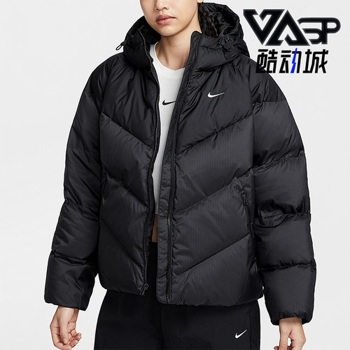 Nike/耐克正品STORM-FIT女士连帽宽松户外保暖羽绒服HV5236-010