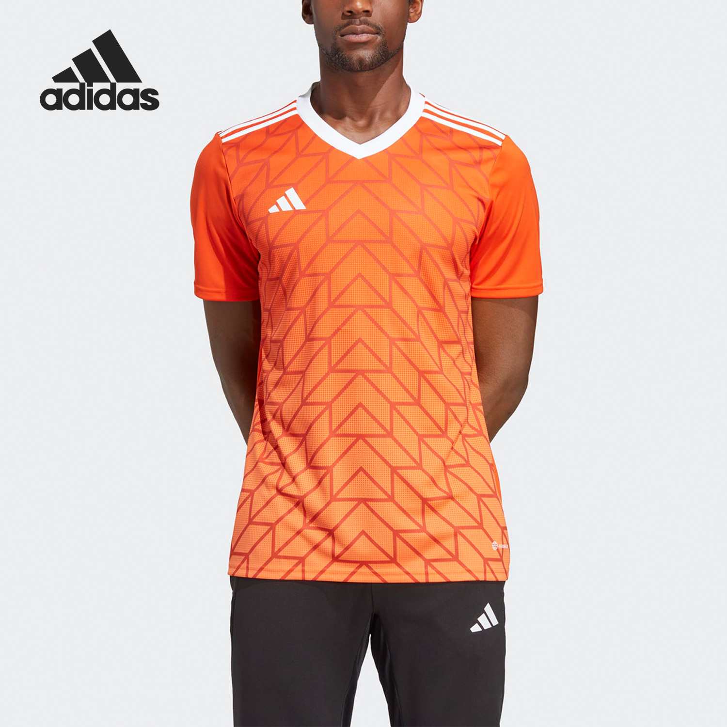 Adidas/阿迪达斯官方正品足球训练比赛球衣男子运动短袖T恤IC1251