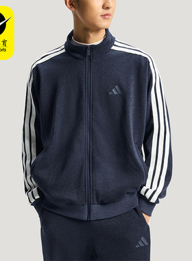 Adidas/阿迪达斯正品2025冬季款男士运动仿牛仔立领外套KR2487