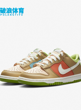 Nike/耐克正品秋冬季GS女子大童时尚拼接运动板鞋DV9108-711