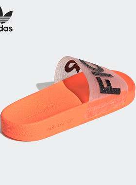 Adidas/阿迪达斯官方正品三叶草女士轻便舒适防滑运动拖鞋G28915