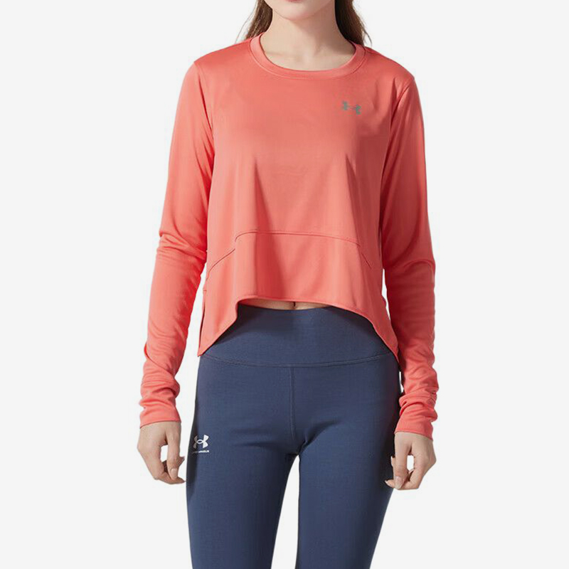 UA/安德玛正品2025新款女子时尚潮流运动训练长袖T恤1387252-811
