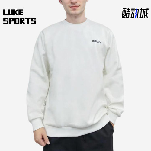 Adidas/阿迪达斯正品M BB CREW男士运动加绒亲肤卫衣套头衫JX9400