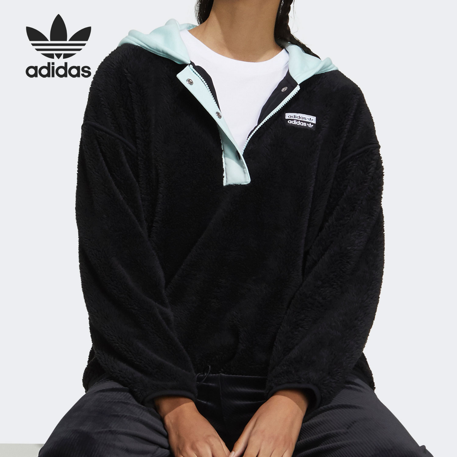 Adidas/阿迪达斯女子连帽卫衣