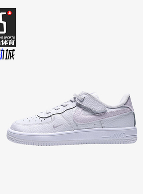 Nike/耐克正品FORCE 1 LOW小童运动轻便魔术贴休闲板鞋II0760-100