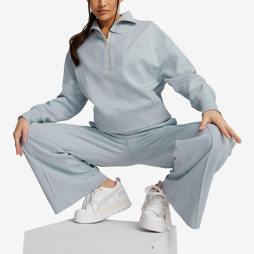 Puma/彪马正品INFUSE女士针织短款休闲半拉链卫衣537644-80