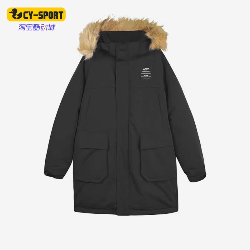 Skechers/斯凯奇正品冬季男运动休闲保暖连帽羽绒服 L422M098