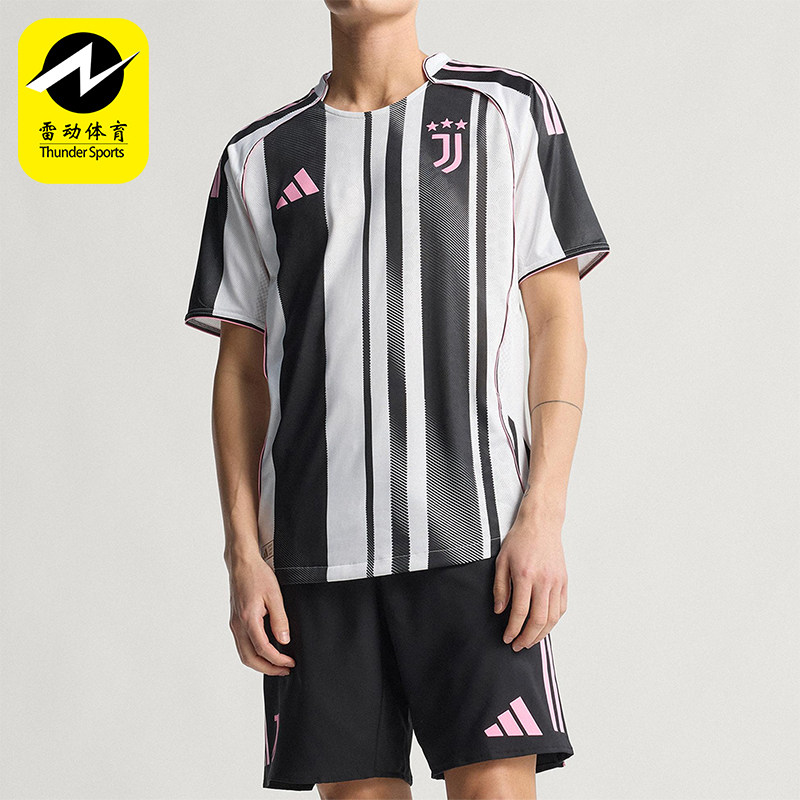 Adidas/阿迪达斯正品尤文图斯球员版男士经典足球运动球衣JJ4314