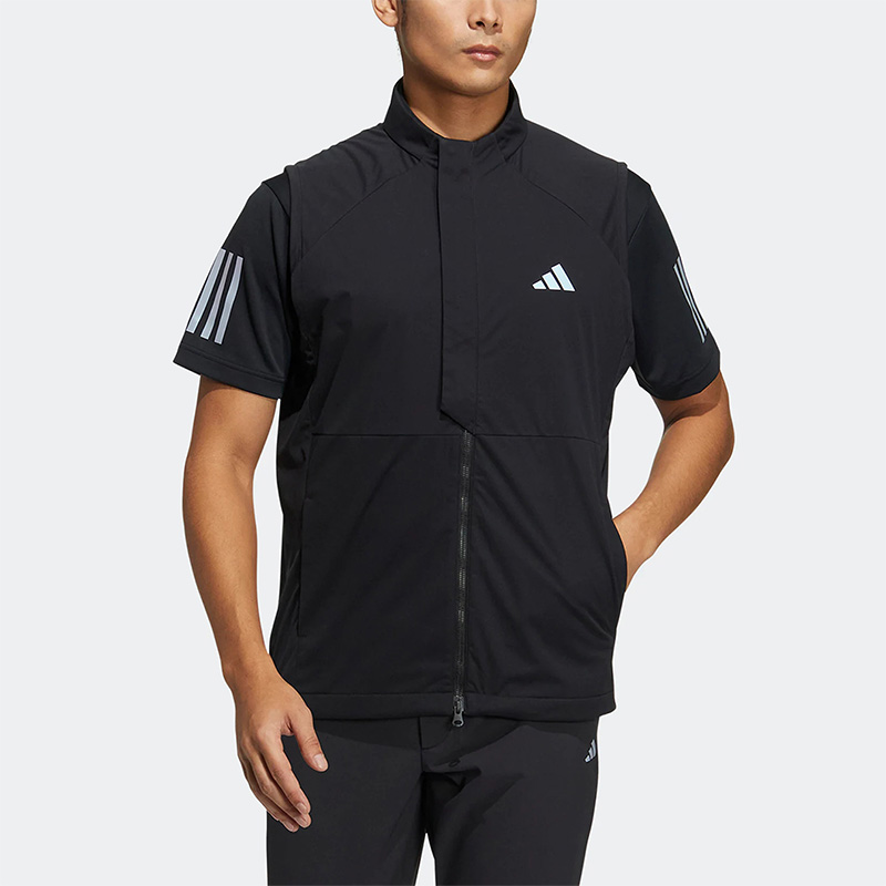 阿迪达斯男子立领运动马甲