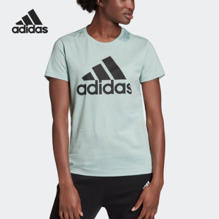 女子舒适透气休闲运动T恤 Badge GC6962 阿迪达斯官方正品 Adidas