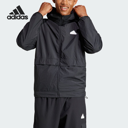 Adidas/阿迪达斯城野共生男士休闲连帽夹克外套IR5192