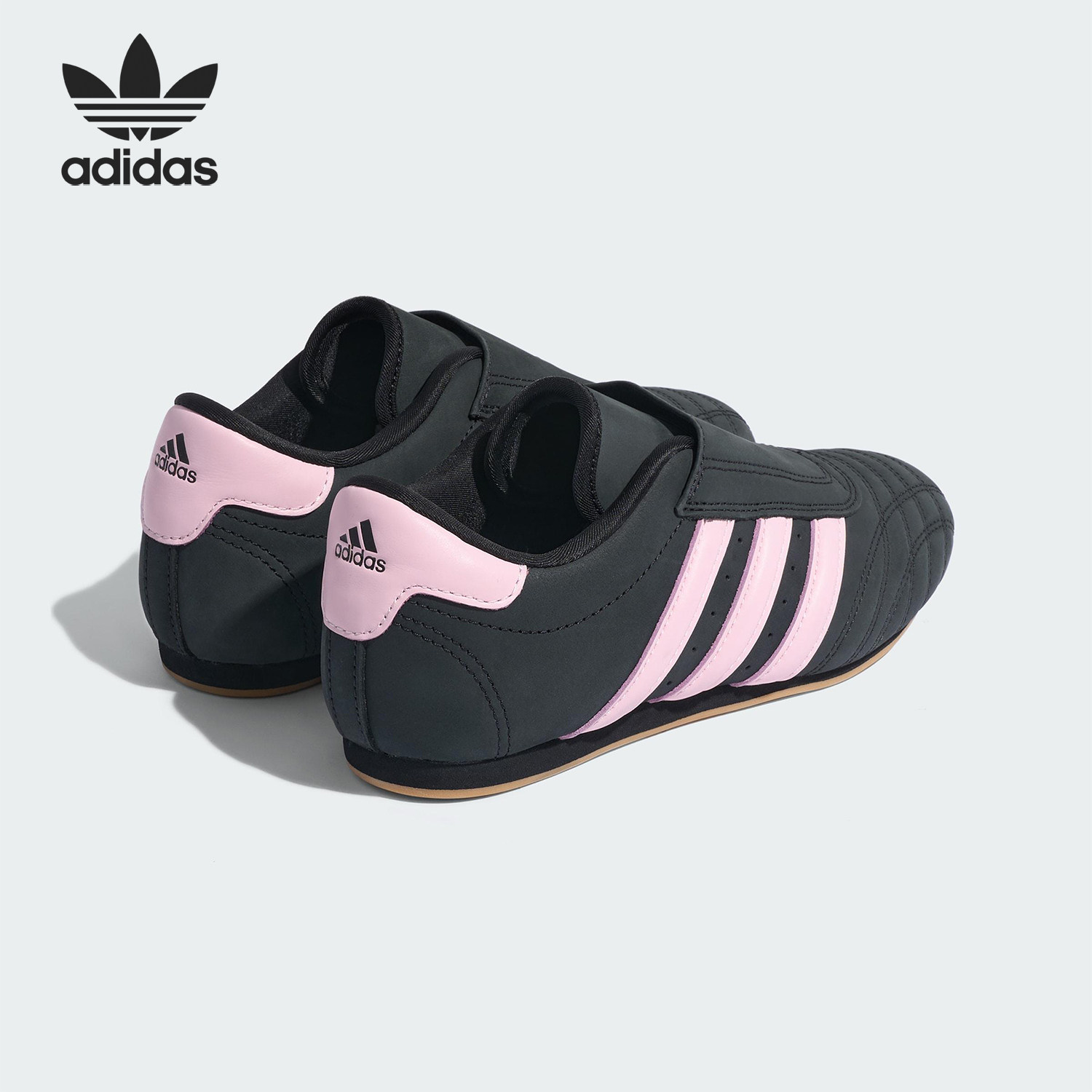 Adidas/阿迪达斯官方正品三叶草女士皮革无系带日常运动鞋JR4960