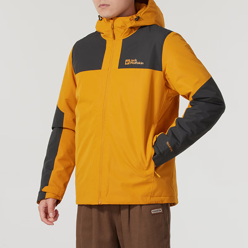 Jack wolfskin/狼爪正品新款男士拼接时尚棉服A61872A-M0043