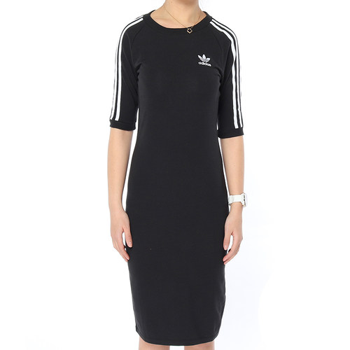 Adidas/阿迪达斯正品 三叶草女子当季新款透气圆领连衣裙 CY4748