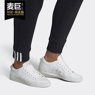 新款 当季 三叶草 NIZZA EE5602 Adidas 中性休闲板鞋 阿迪达斯正品