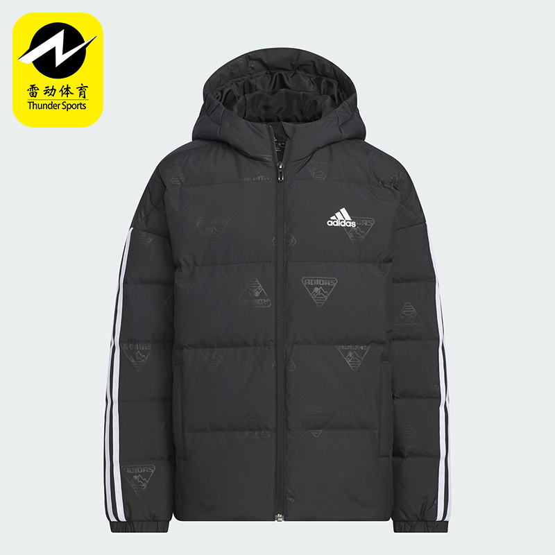 阿迪达斯正品儿童保暖羽绒服