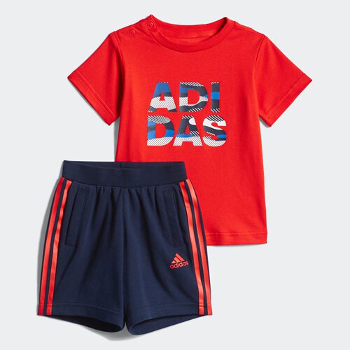 阿迪达斯正品婴童短袖套服