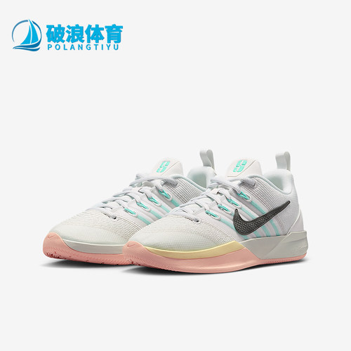 Nike/耐克正品2025秋季款儿童运动低帮系带减震篮球鞋IB3088-100