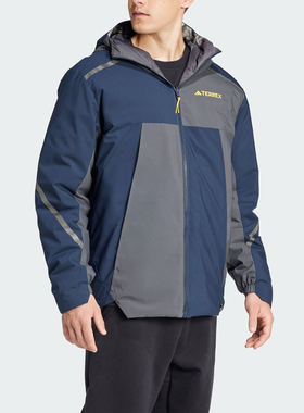 Adidas/阿迪达斯官方正品户外男士抗风双面穿鹅绒羽绒服IX7952