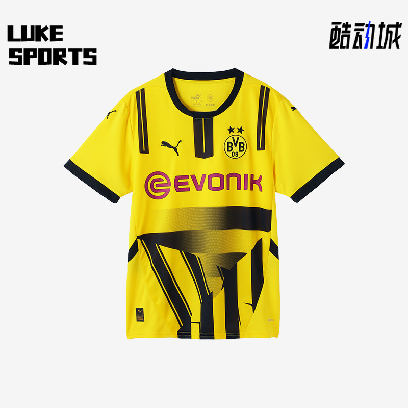 Puma/彪马正品BVB CUP男士运动透气训练拼接足球时尚网眼短袖