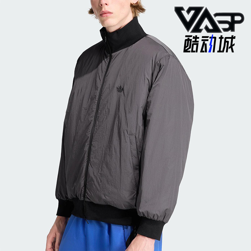 Adidas/阿迪达斯正品三叶草男士休闲保暖立领运动梭织棉服JW0980