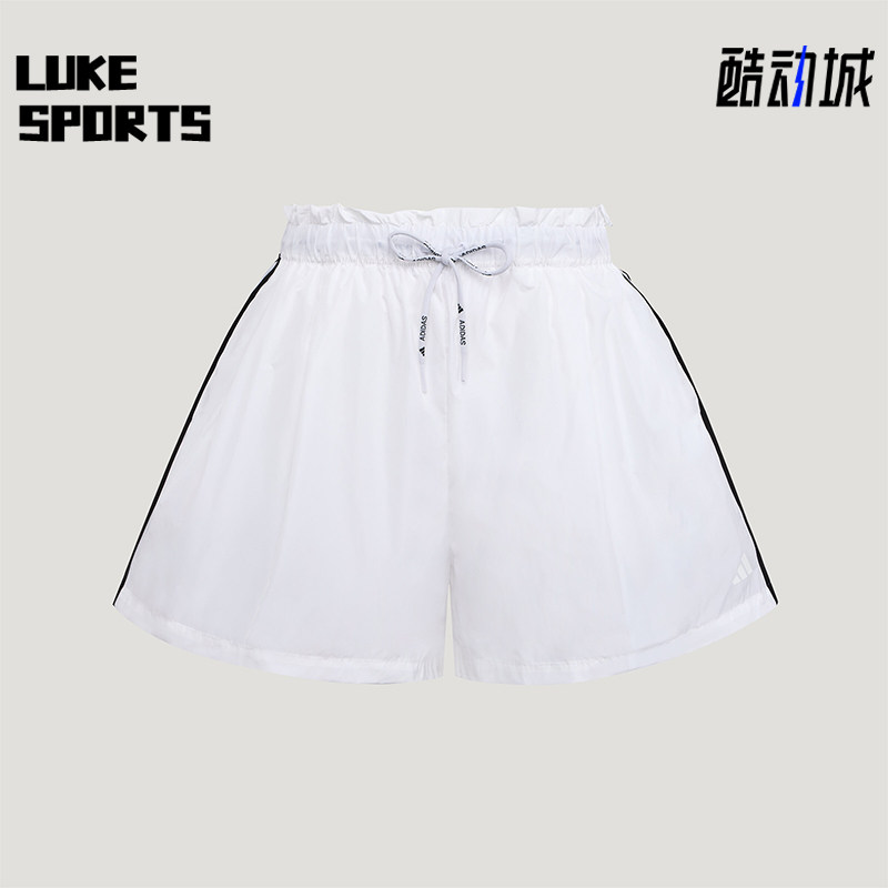Adidas/阿迪达斯正品女士足球梭织经典宽松运动休闲短裤LD2952