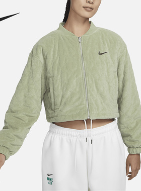 Nike/耐克正品春季新款女子毛巾布绗缝夹克外套DV7827-386