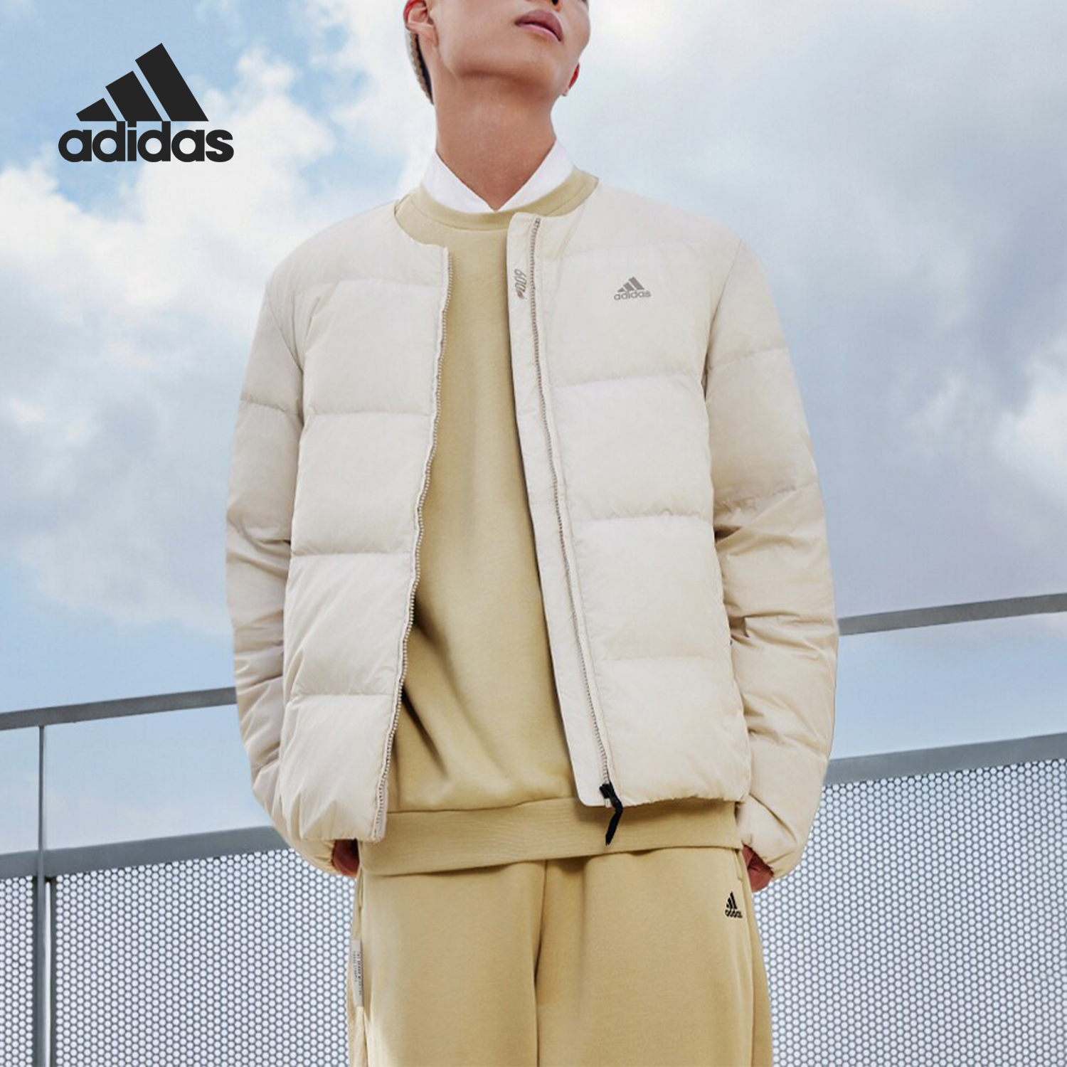 Adidas/阿迪达斯正品当季新款男女简约保暖羽绒服IT8750