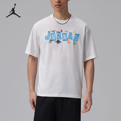 Nike/耐克正品Jordan男士时尚印花经典运动短袖T恤IR6306-100
