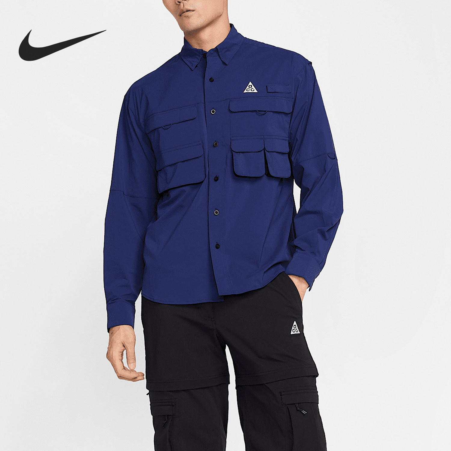 Nike/耐克正品新款男士户外休闲多口袋防晒衬衫HJ2466-492,运动服/休闲服装,运动T恤,淘宝优惠券,粉丝福利购,淘宝优惠卷