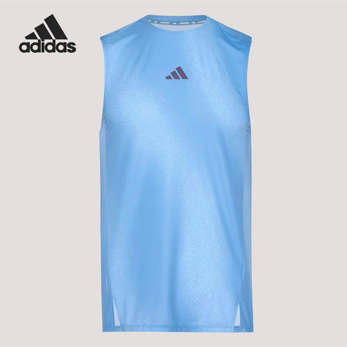 Adidas/阿迪达斯正品夏季男士无袖跑步训练运动背心T恤KY5047