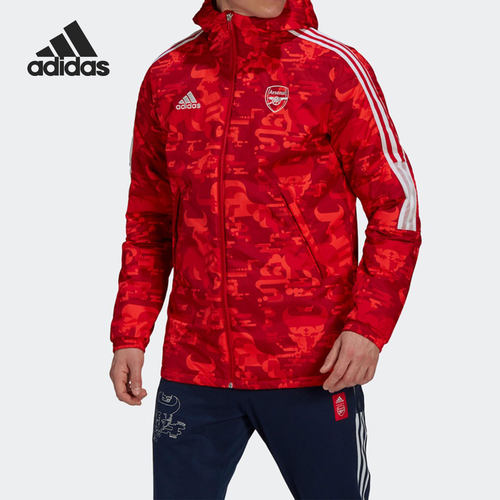 Adidas/阿迪达斯正品 当季新款男子足球运动休闲保暖棉服 GK9400